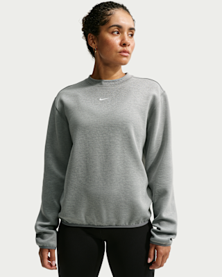 Женский свитшот Nike Studio Fleece Sport Dri-FIT Crew-Neck