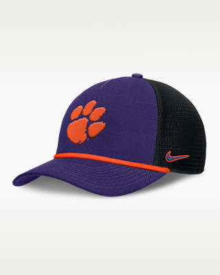 Мужские  Clemson Primetime Rise Nike College Trucker Adjustable Hat