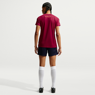 Nike FC Barcelona Strike Nike Dri-FIT Kısa Kollu Kadın Futbol Üstü görsel 5