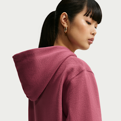 Nike Studio Fleece Orta Kalınlıkta Fermuarlı Kapüşonlu Kadın Sweatshirt'ü görsel 6