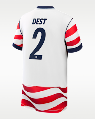 Детские джерси Sergiño Dest USMNT 2026 Stadium Home Big Kids' Nike Dri-FIT Soccer Jersey