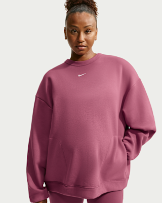 Женский свитшот Nike (M) Studio Fleece Sport Dri-FIT Oversized Crew-Neck (Maternity)