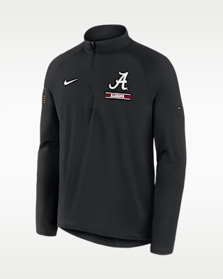 Мужские Alabama 2026 Military Appreciation Stride Nike Dri-FIT College 1/2-Zip Long-Sleeve Top
