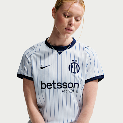Nike Inter Milan 2026/27 Stadyum Deplasman Nike Dri-FIT Kadın Futbol Taraftar Forması görsel 3