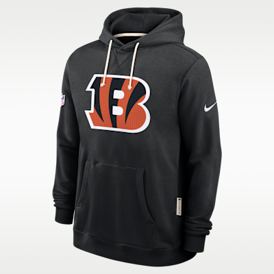 Sudadera con gorro sin cierre Nike Dri-FIT de la NFL para hombre Cincinnati Bengals Initial Home Sideline