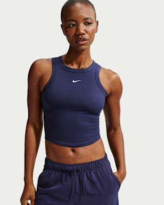 Женские Nike One Fitted Dri-FIT Cropped Tank Top