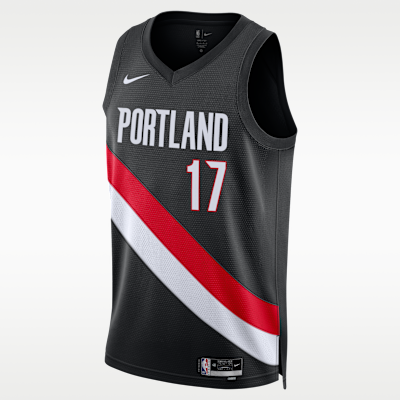 Jersey Nike Dri-FIT de la NBA Swingman para hombre Shaedon Sharpe Portland Trail Blazers Icon Edition