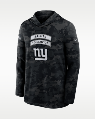 Мужские  New York Giants Salute to Service Sideline Nike Dri-FIT NFL Long-Sleeve Hooded Top