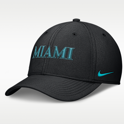 Miami Marlins City Connect Rise Swoosh Men's Nike Dri-FIT MLB Hat