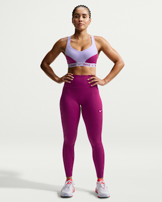 Женские тайтсы Nike One Seamless Front High-Waisted Full-Length Leggings