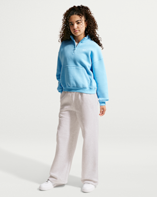 Детские Nike Sportswear Studio Fleece Girls' Open-Hem Pants