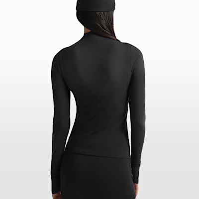 NikeSKIMS Weightless Layers Women's Mock-Neck Long-Sleeve Top