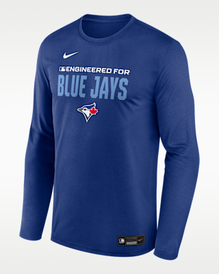 Мужская футболка Toronto Blue Jays Authentic Collection Team Issue Nike Dri-FIT MLB Long-Sleeve