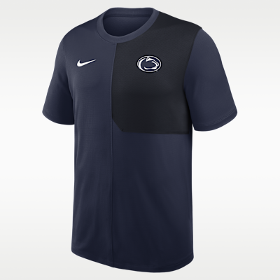 Playera universitaria Nike Dri-FIT para hombre Penn State Sideline Coach