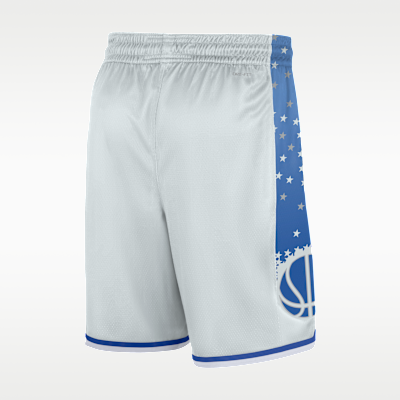 Shorts de alero polivalente de la NBA Nike Dri-FIT para hombre de los Orlando Magic de la colección City Edition