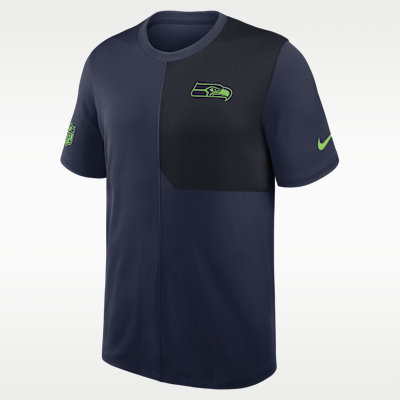 Playera Nike Dri-FIT de la NFL para hombre Seattle Seahawks Sideline Coach