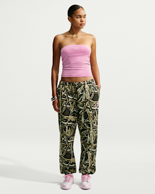 Женские  Nike Studio Fleece Medium Weight High-Rise Oversized Cuffed Pants