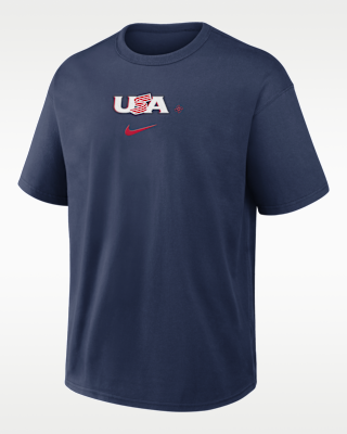 Мужская футболка USA Baseball 2026 World Baseball Classic City Name Max90 Nike Long-Sleeve