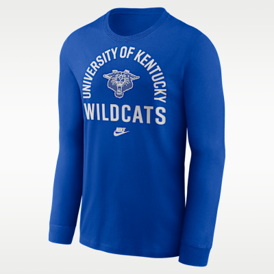 Kentucky Legacy Arched Logo Men's Nike College Long-Sleeve T-Shirt
