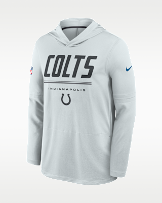Мужские  Indianapolis Colts Sideline Nike Dri-FIT NFL Long-Sleeve Hooded Top
