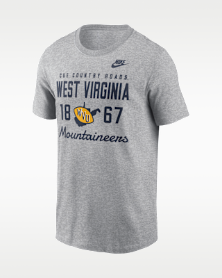 Мужская футболка West Virginia Legacy Stacked Est Nike College