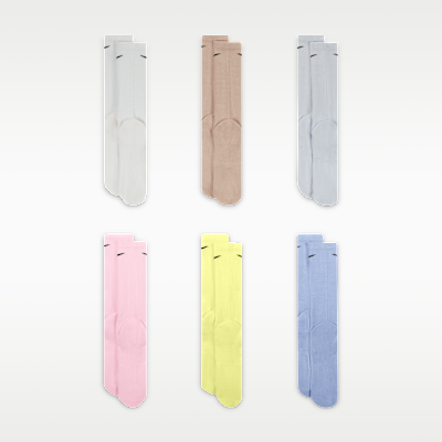 Calcetines largos de entrenamiento Nike Everyday Plus Cushioned (6 pares)