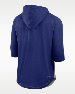 Мужская футболка Los Angeles Dodgers Authentic Collection Flux Nike Dri-FIT MLB 3/4-Sleeve Hooded