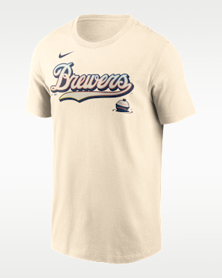 Мужская футболка Milwaukee Brewers City Connect Wordmark Nike MLB