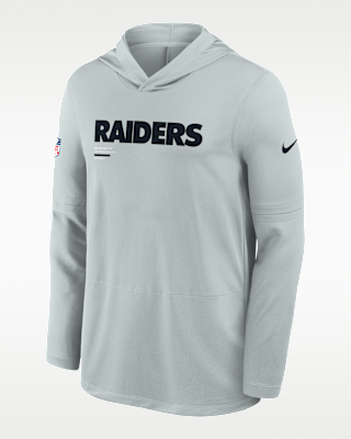 Мужские  Las Vegas Raiders Pure Fury Sideline Nike Dri-FIT NFL Long-Sleeve Hooded Top