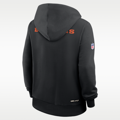 Sudadera con gorro sin cierre Nike Dri-FIT de la NFL para mujer Cincinnati Bengals Sideline
