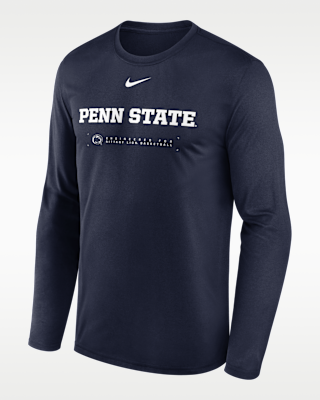 Мужская футболка Penn State Courtside Basketball Shootaround Legend Nike Dri-FIT College Long-Sleeve для баскетбола
