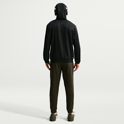 Nike Flex Dri-FIT UV Korumalı Fleece Tam Boy Fermuarlı Erkek Kapüşonlu Üst görsel 5