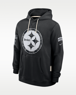 Мужское худи Pittsburgh Steelers Salute to Service Sideline Nike Dri-FIT NFL Pullover Hoodie