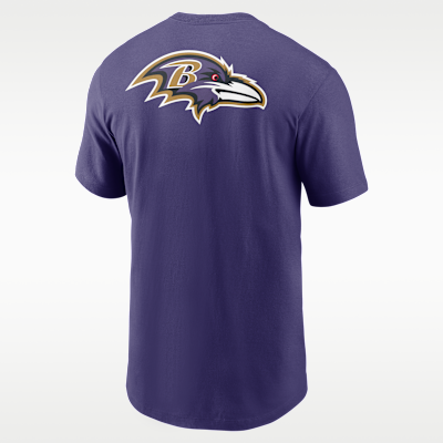 Playera Nike de la NFL para hombre Baltimore Ravens Rewind Front And Back Hit Essential