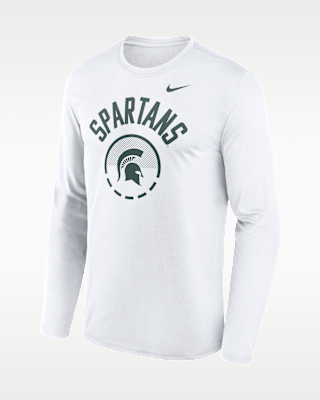 Мужская футболка Michigan State Courtside Nike Dri-FIT College Long-Sleeve