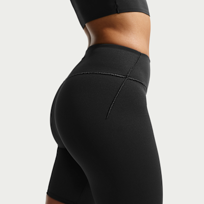 NikeSKIMS Mat Yüksek Belli 18 cm Kadın Bisiklet Şortu görsel 3