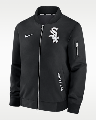 Мужская куртка Chicago White Sox Authentic Collection Dugout Nike MLB Full-Zip Bomber