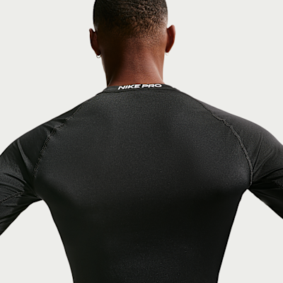 Nike Pro Dri-FIT Sıkı Kesimli Uzun Kollu Erkek Fitness Üstü görsel 2