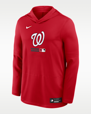 Мужские  Washington Nationals Authentic Collection Nike Dri-FIT MLB Long-Sleeve Hooded Top