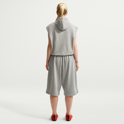 Nike Sportswear Oversize Normal Belli Fransız Havlu Kumaşı Kadın Bermuda Şort görsel 5