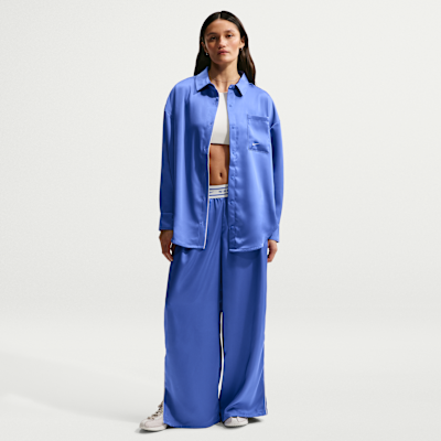 Nike Sportswear Women's Oversized Satin Long-Sleeve Top