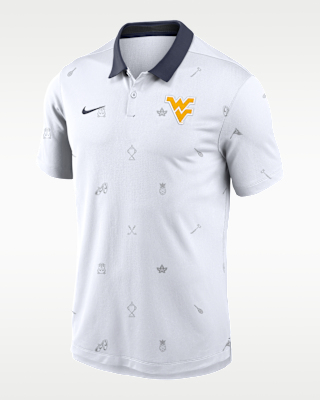 Мужские  West Virginia Vapor Pattern Nike Dri-FIT College Polo