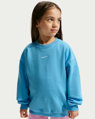 Детские Nike Sportswear Little Kids' Studio Fleece Oversized Crew