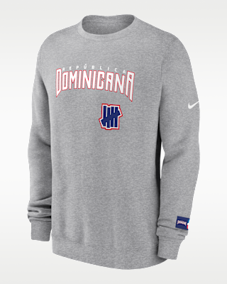 Мужские  Dominican Republic National Baseball Team 2026 World Baseball Classic Complex Undefeated Nike Pullover Crew