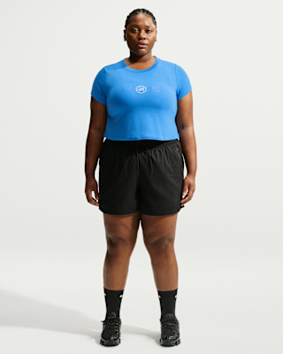Женские шорты Nike Sportswear Loose High-Waisted Lightweight Ripstop Shorts (Plus Size)