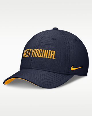 Мужские West Virginia Classic Swooshflex Nike Dri-FIT College Hat