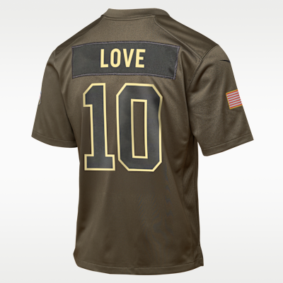 Jordan Love Green Bay Packers Salute to Service Big Kids’ Nike NFL Game Jersey