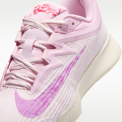 Nike Vapor Pro 3 Sert Kort Kadın Tenis Ayakkabısı görsel 7