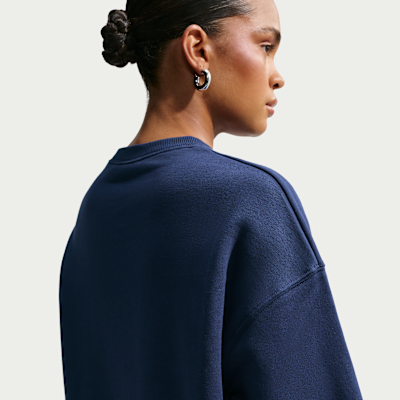 Nike Studio Fleece Orta Kalınlıkta Oversize Crew Kadın Sweatshirt'ü görsel 2