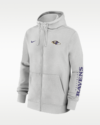 Мужское худи Baltimore Ravens Club Nike NFL Full-Zip Hoodie